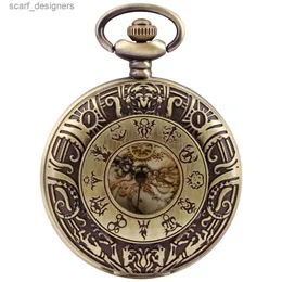 Pocket Watches Vintage Charm Unisex Fashion Roman number Quartz Steampunk Pocket Women Man Ожерелье с цепными подарками Y240410