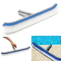 Swimming Pool Brush 1PC Tub SPA Reusable Polished Aluminum Back Brush Head Bristles Cleaner Broom Pool Cleaning Brush