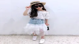 الربيع الصيفي Girls Tutu Skirt Baby Denim Skirt Kids Fashion Skirt Kids Bottoms Streetwear Jeans Mesh 4 to 14 Yrs Y2005437583