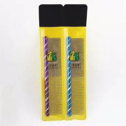 Pet Dog Comb Bright Multi-Colored Stripe Grooming Comb For Shaggy Cat Dogs Barber Grooming Tool 19cm/16cm Random Color