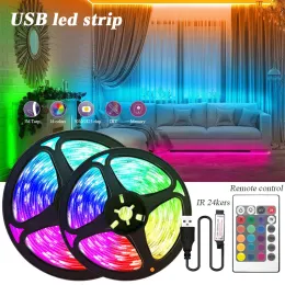 15m LED -strip Light Bluetooth 24Keys Remote Tape för rumsdekoration TV Backlight 3535 Lampa för julklappar D4.0