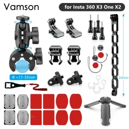 Akcesoria Vamson dla Insta360 x3 One x2 Action Camera Motocykl Akcesoria montażowe z aluminium ston rozszerzone dla Go Pro 11 10