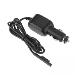 Chargers for Surface Pro 7/6/5/4/3 Adaptador de carregador de carro DC 15V 3A Carregador USB Carregamento de carro para o cabo de laptop de superfície