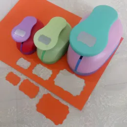 펀치 1.5 ''2 "3"DIY 용지 태그 사진 프레임 카드 절단기 스크랩북 대단한 엠보싱 장치 홀 펀치 어린이 수제 공예 선물