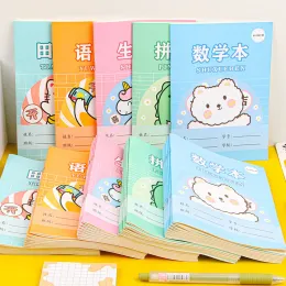 Notebooks 5/10/15 Pcs Student Learn Chinese Character Cute Notebook Handwriting Tian Zige Pinyin Mathematics Practice Book School Supplies