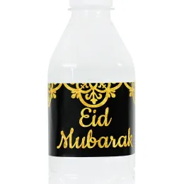 20pcs Eid Mubarak Flasche Labels Ramadan Kareem Dekor Mubarak Wasserflasche Aufkleber Muslim Islamic Festival Party DIY Dekorationen