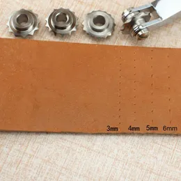 Craft de couro DIY de 3/4/5/6 mm sobre a linha de marcação de marcas da roda da roda Roleta Ferramenta de Espaçamento de Caminho