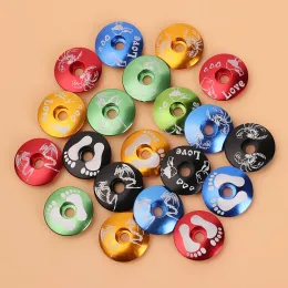 Colorful Aluminum Alloy Top Bicycle Stem Cap Bike Fixed Gear Ultra-ligh Headset Parts Bike Front Lid Bowl Bicycle Power Covers