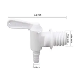 White Plastic Spigot, Bucket Bottling Spigot Fermenter Tap Faucet Replacement Homebrew Beer Wine Making Bar Tool , 2pcs/lot