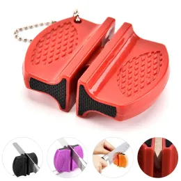 Portable Ceramic Rod Knife Sharpener Two-stage Tungsten Portable Butterfly Type Whetstone Sharpener Sharpening Knives Stone