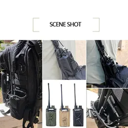1000D TACICAL MOLLE RADIO POUCH WALKIE TALKIE HOLDER Bag Polis Radio Intercom Pouch for Plate Carrier Hunt Magazine Pouch