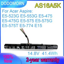 Batterien Dodomorn 14,8 V 41,4WH AS16A5K Laptop Batterie für Acer Aspire E15 E5523G E5553G E5475 E475G E5575 E5575G E5575T E5774