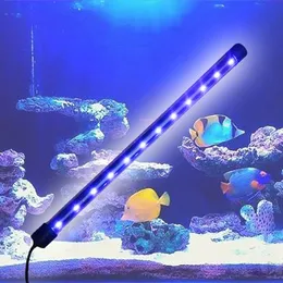 Akvaryum Balık tankı LED Işık Dalgalanabilir Su Geçirmez Çubuk Çubuk Lamba AB Fişi Yeni