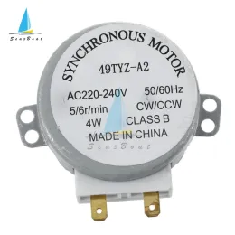 AC 220-240V 4W 4/5/6RPM محرك متزامن صغير لمنفاخ الهواء الدافئ 50/60 هرتز CW/CCW TYJ50-8A7 49TYZ-A2 MICROWAVE TRAIN