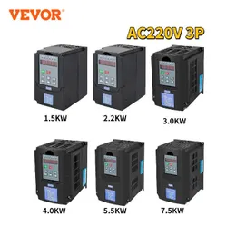 VEVOR VFD -Wechselrichter Variabler Frequenz -Antriebsantriebs -Konverter 1.5/2,2/3.0/4,0/5,5/7,5 kW Wechselstrom 220 V 3p -Ausgangsgeschwindigkeitsregler für den Motor CNC