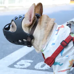 HOOPET BULLDOG focinho de cesta respirável focinhos para cães grandes pequenos cães grandes máscara ajustável máscara malha de malha focinho