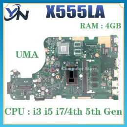Placa -mãe x555la placa principal para asus x555lab a555la k555la f555la x555ld x5555lb placa -mãe laptop i3 i5 i7 4/5ª geração 4GBRA