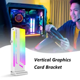 يقف عرض دعم تبريد وحدة معالجة الرسومات العمودية الجديدة 5V ARGB Bracket Computer Graphics حامل بطاقة GPU حامل GPU