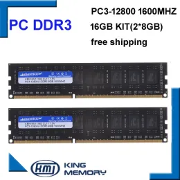 Rams kembona pc longdimm deksopop ddr3ヒートシンク16GB 1600MHz 16GB（2,2x 8GBのキット）PC312800すべてのマザーボードの新しい作業