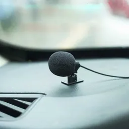 Микрофоны Car Radio 3,5 -мм разъем микрофона стерео мини -внешний внешний внешний вид, используемый для автомобильного DVD 3M Long MicrophoneQ