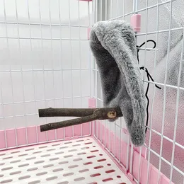 Dorakitten 1pc Plüsch Vogel Nest Windschutz Papagei warmes Nest Sittich Winterbett Vogel Hanges Zelt Tierversorgungen kleines Haustier Nest