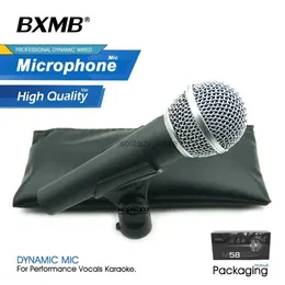 Microfones de alta qualidade Microfone com fio SM58LC SM58S Dinâmica em forma de coração com interruptor usado para desempenho vocal de desempenho ao vivo Karaokeq