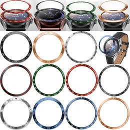 Stahlblende Ringkoffer Abdeckung für Samsung Galaxy Watch 3 45 mm 41 mm Gurtklebergehäuse Smartwatch Metal Styling Uhrzubehör Accessoires