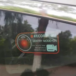 ملصق باب السيارة لـ Tesla Model 3 Y S X الغزاة Sentinel Mode Stickers ملصقات كهربائية Auto Auto Auto Accoutorie