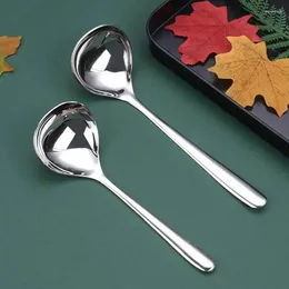 Cucchiai tavolo in acciaio inossidabile sale grande cucchiaio zuppa per mangiare cucchiaini set di stoviglie da cucina campeggio accessori per le stoviglie