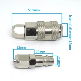 PU Trachea Joint Standard European Style Pneumatic Quick Coupling For Hose 8x5mm Air Hose Connector