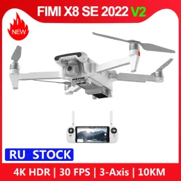 DRONES FIMI X8SE 2022 V2 10 km RC Drone FPV 3Axis Gimbal 4K Camera HDR Video GPS Helicopter 35 minuter Flight Quadcopter RTF