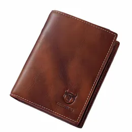 Bullcaptain Wallet Men's本物の革rfid盗難防止防止ウォレット、マルチスロット大容量ウォレット、マルチフンクションウォレット05n3＃