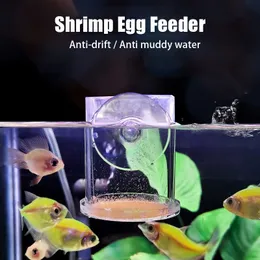 Clear Arcylic Aquarium Balık Besleyici Anti-Sarılmış Karides Yumurta Balık Yemek Besleme Halkası Betta Balık Tank Besleme Kupası Akvaryum Aksesuarları