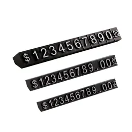 Fiyat etiketi Euro Franc Dolar Memural Küp Meclis Bloğu Sopa Birleştirilmiş Numara Sayı Tag İşareti Takı Fiyatlandırma Ekran Stand