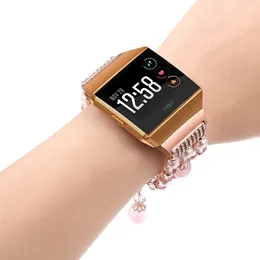 Bracciale per perle elastiche per Fitbit Versa 2 bande ioniche Lite Smart Watchband Sostituzione Donna Accessori da polso da polso