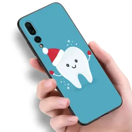Dentist Teeth Doctor Phone Case For Huawei P40 P30 P20 P10 P9 P8 Lite 2017 P50 P Smart Pro Z S 2021 2020 2019 2018 Black Cover