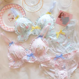 Kawaii Ruches Bh En Panty Set: Schattige En Sexy Lingerie Voor ...