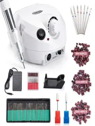 Electric Nail Drill Machine Set Manicure Set Accessory Pedicure Kit Ceramic Bit Tools Accessories6131667