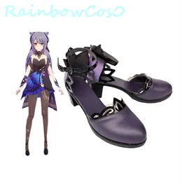 Genshin Impact Keqing Cosplay Shoes Boots Game Anime Carnival Party Halloween Chritmas Rainbowcos0 W2128