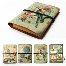 Vintage Stationery PU skórzana notatnik Kreatywne Kraft Paper Planner Szkicokbook Agenda Diary Notebooks 240409