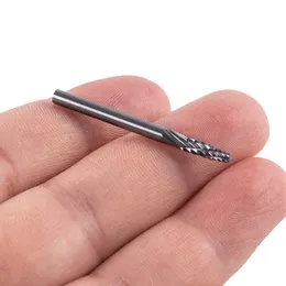 3mm Tungsten Karbür Döner Dosya Sabit Alaşım Döner Bur Matkap Bitliği Ahşap Bitliği Gravür Freze Kesici Şey Alaşım Taşlama Başlığı