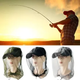 Outdoor Night Fishing Cap odporny na owady komary netto filtra przeciwsłoneczne Mężczyznę i kobiety maska ​​przeciwsłoneczna