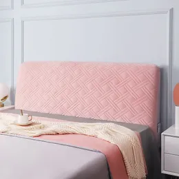 European Thicken Soft Plush Quilted Headboard Cover Solid Color Pink All-inclusive Velvet Bed Head Cover 180x70cm