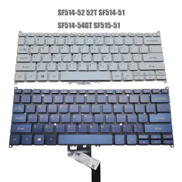 Klawiatury Ru US Klawiatura dla Acer Swift 5 SF51452 SF51452T SF51454 SF51451 SF51452T59HY