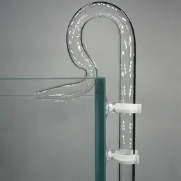 Glasstrahlabfluss -Lilienrohr erzeugt einen starken Wasserstrom für Nano Aquarium Mini Pool Fischtank gepflanzt