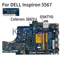 Mãe -mãe para Dell Inspiron 15 5567 5767 núcleo 3865U Notebook Prainboard Bal21 Lad802p CN05KTY0 05KTY0 SR349 Laptop Motherboard DDR4