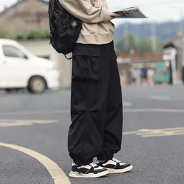 Pantaloni maschili Hong Kong Style Trendy più semplice per il match Nono Student Leisure Cargo