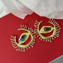 New Design European and American exaggerated personality retro three-dimensional eyes eyelashes earring retro fashionable temperament ear studs PH-029