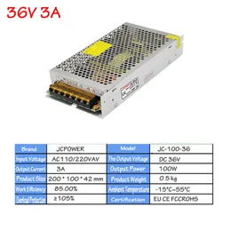 DC36V 48V Switching Power Supply 5A 8.3A 10A 15A Monitoring Transformer 100W 150W 540W Adapter For Led Strip CCTV