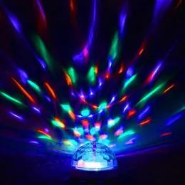 LED rave brinquedo dj iluminação som parto automático USB mini luzes de bola de disco